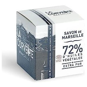La Corvette – Savon de Marseille Extra Pur – 200g Blok in Doosje – 100% Natuurlijk – Ecocert Gecontroleerd – Zonder Palmolie – Hypoallergeen