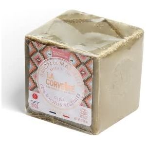 La Corvette, Le Cube Limited Edition Zeep de Marseille, olijf, 300 g, traditionele zeep van Marseille, gecertificeerd natuur, Cosmos NAT