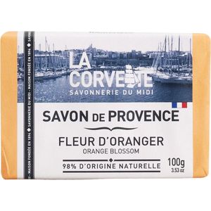 La Corvette – Provence Zeep Oranjebloesem – 100g – Natuurlijk – Zonder Palmolie – Zacht voor de Huid