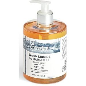 La Corvette Marseille Vloeibare Zeep – Zonder Parfum – 500ml – Natuurlijke & Plantaardige Zeep – Zonder Parabenen of Conserveermiddelen