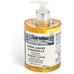 La Corvette Marseille Vloeibare Zeep – Citroenverbena – 500ml – Natuurlijke Plantaardige Zeep – Zonder Parabenen – Hydraterend & Verfrissend