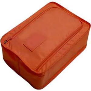 Reizen Schoenen Organizer Opbergtassen Koffer Organizer Kleding Garderobe Kast Organizer Draagbare Schoenen Verpakking Kubussen, Oranje, 1pc