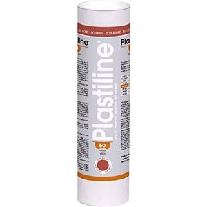 Plastiline 1350T kunststof buis – modelleermassa, hoge precisie – modelleren, snijden, vormen – hardheid 50 (zacht) – 1 kg – rode okertoon. Vervaardigd in Frankrijk