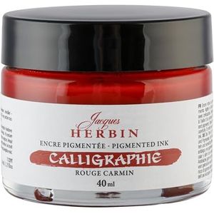 Jacques Herbin 11329T kalligrafie-inkt, karmijnrood, 40 ml