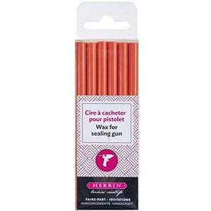 Herbin 35856T - Pack van 6 speciale wax sticks voor Was Guns, Pumpkin