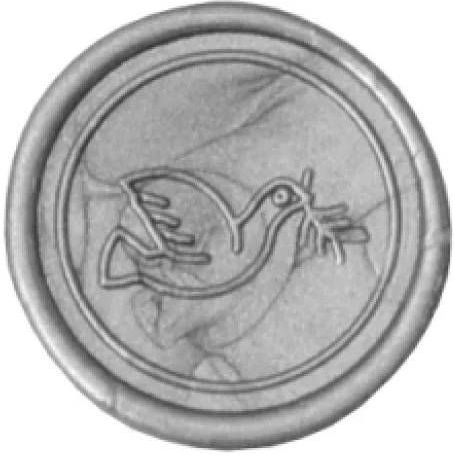 Siegel 24mm Symbol Taube