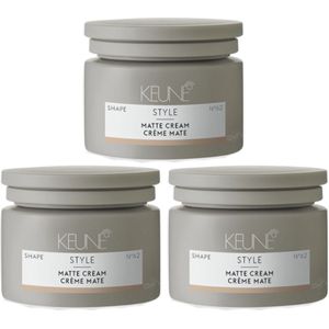 Keune Style - Matte Cream - Styling crème - 3 x 125 ml