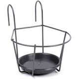 Blumentopfhalter zum Einh&#228;ngen grau, Ã 22 cm