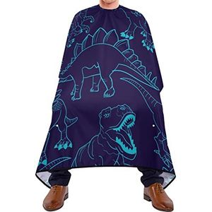 Kapper Cape 140 x 168 cm, wilde dieren dinosaurussen kappers snijjurk grote haarstyling cape duurzame kappersjurk, voor volwassenen, vrouwen, kinderen