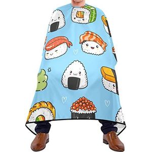 Haar knippen schort 140x168cm, schattige sushi kappers cape verstelbare professionele salon cape grote kapper jurk, voor kappers, volwassenen, verven styling