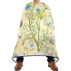 Kapper Cape 140x168cm, Tuin Wilde Bloemen Professionele Salon Cape Unisex Kappers Jurk Waterdichte Haar Styling Cape, Voor Volwassenen, Kinderen, Verven Styling