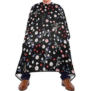Kapper Cape 140x168cm, Boheemse bloem wilde bloemen kappers kappers snijjurk duurzame kappers cape grote kappersschort, voor haar styling, verven styling, mannen