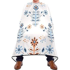 Haarknipschort 140x168 cm, Boheemse Bloemen Haar Knipjurk Waterdicht Haar Cut Cape Zachte Kapper Jurk, Voor Kinderen, Kappers, Verven Styling