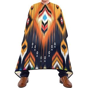 Haarknipschort 140x168cm, Western Azteekse haarstyling cape unisex haarknipjurk waterdichte kappers snijjurk, voor verven styling, kapperszaken, mannen