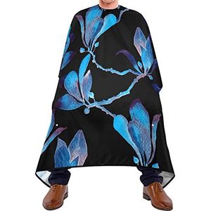 Kapper Cape 140x168cm, Paarse Bloem Haar Styling Cape Zachte Salon Kapper Cape Met Snap Sluiting Of Haak Kapper Jurk, Voor Volwassenen, Haar Styling, Verven Styling
