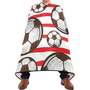 Kapper Cape 140x168cm, Voetbal Thema Kappers Snijjurk Grote Professionele Salon Cape Zachte Kappers Cape, Voor Kappers, Mannen, Volwassenen