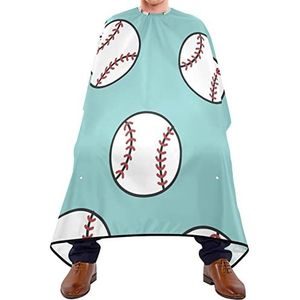 Kapper Cape 140x168cm, Blauw Baseball Patroon Salon Kapper Cape Grote Kappers Jurk Waterdichte Professionele Salon Cape, Voor Salon, Verven Styling, Kappers