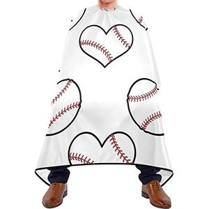 Kapper Cape 140x168 cm, honkbalprint professionele salon cape waterdichte haarsnit cape duurzame kappers cape, voor salon, kappers, kinderen
