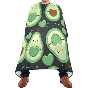 Kapper Cape 140x168cm, Avocado Harten Haar Cut Cape Duurzame Professionele Salon Cape Unisex Kappers Snijjurk, Voor Kappers, Salon, Verven Styling