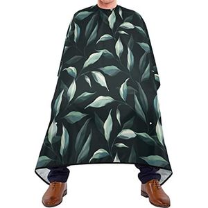 Kapper Cape 140 x 168 cm, Levendig Zwart Blad Kappers Snijjurk Waterdichte Haar Cut Cape Duurzaam Kappers Schort, Voor Kinderen, Volwassenen Vrouw