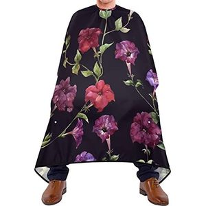 Kapper Cape 140x168cm, Levendige Bloem Donkere Salon Kapper Cape Duurzaam Haar Snijjurk Grote Kappers Snijjurk, Voor Salon, Kinderen, Volwassenen