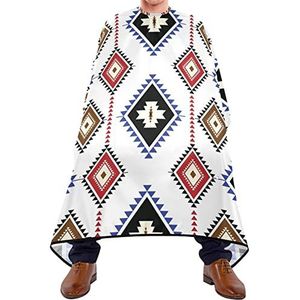 Azteekse Navajo-kappersschort, 140 x 168 cm, grote kappers, cape, uniseks, kappersjurk, voor haarstyling, kapperszaak, volwassenen