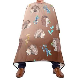 Kapper Cape 140x168cm, Egel Bloemen Salon Kapper Cape Unisex Kappers Snijjurk Zachte Kappersjurk, Voor Salon, Vrouw, Mannen