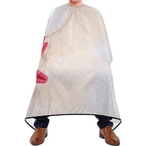 Haar snijden schort 140x168cm, mooie zomer zeester zeeschelp kapper jurk verstelbare professionele salon cape duurzame kappers snijjurk, voor haar styling, vrouw, salon