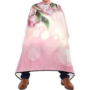 Kapper Cape 140x168cm, Mooie Roze Tulp Kappers Cape Unisex Haar Cut Cape Duurzaam Kappers Schort, Voor Kinderen, Kapper Winkels, Salon