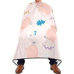 Haar snijden schort 140x168cm, eenvoudige varken haar knippen jurk unisex haar styling cape waterdichte haar gesneden cape, voor kappers, salon, vrouw