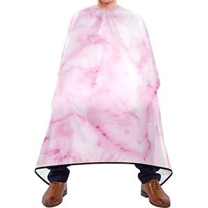 Kapper Cape 140x168cm, Roze Marmeren Textuur Salon Kapper Cape Grote Kappers Cape Verstelbare Haar Knipjurk Voor Salon, Haar Styling, Mannen