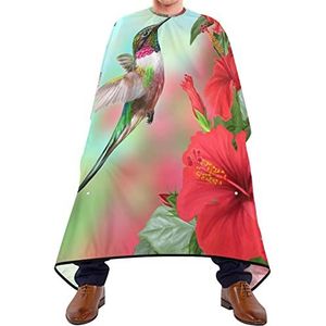 Kapper Cape 140x168cm, Hibiscus Kolibrie Haarstyling Cape Grote Haar Cut Cape Unisex Professionele Salon Cape, Voor Haar Styling, Salon, Mannen