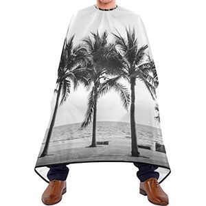 Kapper Cape 140x168cm, Palmbomen Strand Kappers Cape Waterdichte Kappers Snijjurk Grote Kapper Jurk, Voor Vrouwen, Mannen, Verven Styling