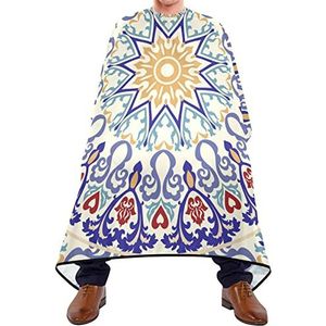Kapper Cape 140x168cm, bloem mandala haar gesneden cape grote salon kapper cape unisex kappers cape, voor kappers, volwassenen, kappers