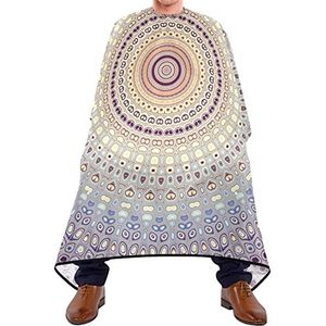 Kapper Cape 140x168cm, Mandala Textuur Haarstyling Cape Grote Kapper Jurk Unisex Haar Cut Cape, Voor Haar Styling, Vrouw, Kappers