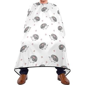 Kapper Cape 140x168cm, Leuke Hart Egel Kappers Schort Duurzaam Professionele Salon Cape Grote Kappers Toga, Voor Vrouwen, Mannen, Haar Styling