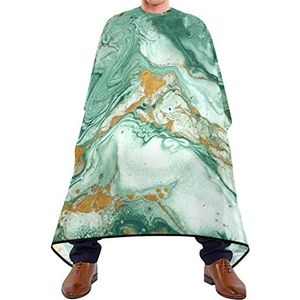 Kapper Cape 140x168cm, marmeren textuur professionele salon cape grote kappersschort met kliksluiting of haak kappers cape, voor salon, haar styling, mannen