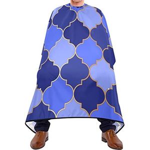 Haar knippen schort 140x168cm, Marokkaanse trellis kappersschort verstelbare salon kapper cape waterdichte kappersjurk, voor volwassenen, verven styling, vrouw