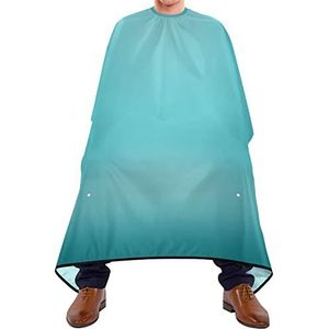 Kapper Cape 140x168cm, Cyaan Blauwe Kleur Kappers Cape Unisex Haar Snijden Jurk Grote Kappers Toga, Voor het verven Styling, Salon, Haar Styling