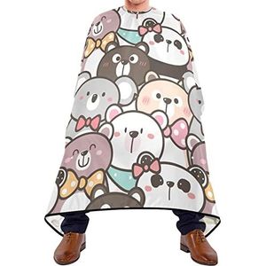 Kapper Cape 140x168cm, Cartoon Beer Panda Koala Haar Styling Cape Unisex Haar Cut Cape Grote Kapper Jurk, Voor het verven Styling, Mannen, Kapper Winkels