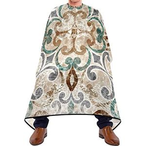 Haar knippen schort 140x168cm, Marokkaans patroon haar gesneden cape zacht haar styling cape duurzame kappersjurk, voor salon, verven styling, kinderen