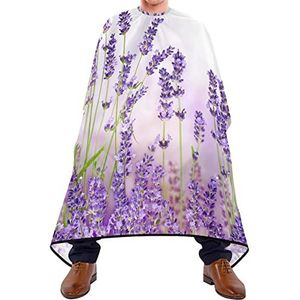 Kapper Cape 140x168cm, Lavendel Bloemen Haar Styling Cape Grote Haar Cut Cape Met Snap Sluiting Of Haak Kappers Cape, Voor Salon, Volwassenen, Haar Styling