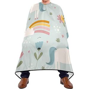 Kapper Cape 140x168cm, Leuke Uni-Corn Professionele Salon Cape Duurzame Kappers Snijjurk Waterdichte Haar Styling Cape, Voor Volwassenen, Vrouw, Verven Styling