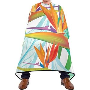Haar knippen schort 140x168cm, Birds Of Paradise Bloem Haar Snijden Jurk Unisex Salon Kapper Cape Grote Haar Cut Cape, Voor Volwassenen, Kappers, Vrouw