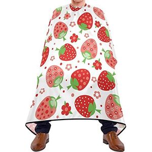 Kapper Cape 140x168cm, Rode Aardbei Salon Kapper Cape Duurzame Kappers Schort Zachte Kappers Cape, Voor Vrouwen, Mannen, Haar Styling