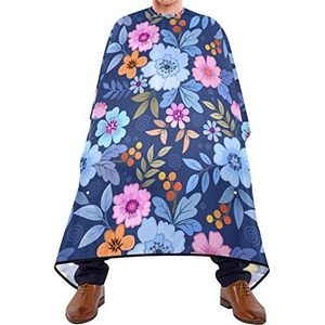 Kapper Cape 140x168cm, Leuke Kleurrijke Bloemen Kappers Snijjurk Grote Professionele Salon Cape Duurzaam Kappers Schort, Voor Kapperszaken, Mannen, Vrouw