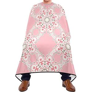 Kapper Cape 140x168cm, Bohemian Style Roze Bloem Kappers Cape Waterdichte Kappers Jurk Grote Salon Kapper Cape, Voor Kappers, Kinderen, Haarstyling