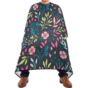 Haar Snijden Schort 140x168cm, Kleurrijke Bloem Salon Kapper Cape Unisex Haar Styling Cape Waterdichte Kapper Jurk, Voor Vrouw, Kinderen, Verven Styling