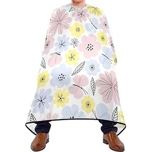 Haarknipschort 140 x 168 cm, schattige madeliefje professionele saloncape, uniseks kappersschort, waterdichte kapperscape, voor haarstyling, salon, mannen