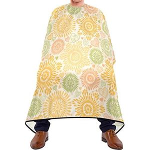 Haar knippen schort 140x168cm, kleurrijke hart bloem haar gesneden cape unisex kappers snijjurk waterdichte professionele salon cape, voor salon, haar styling, kapperszaken